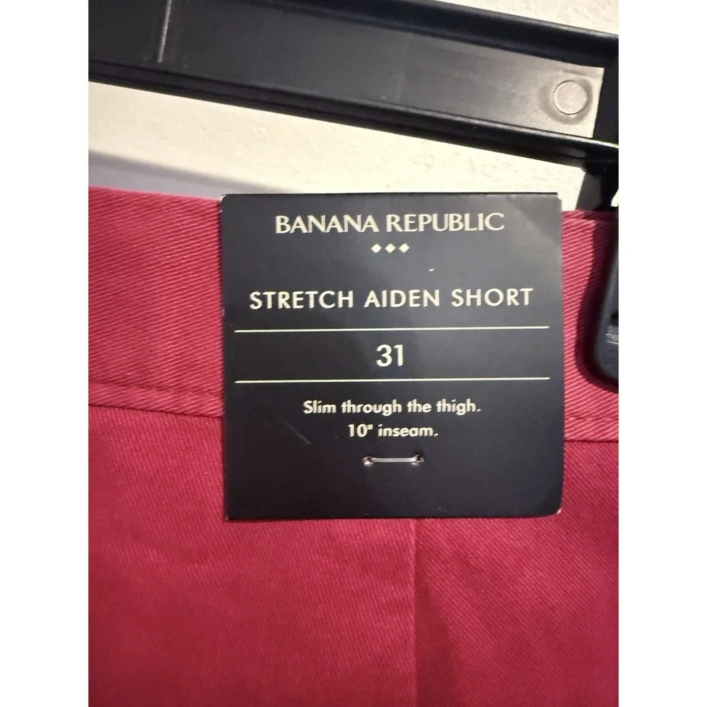 Banana Republic Stretch Aiden Shorts Slim Through Thigh Men's 31 Inseam‎ 10